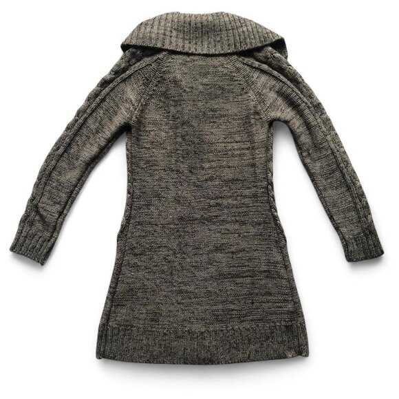 Cable Knit Brown Babydoll Cardi - Picture 4 of 5